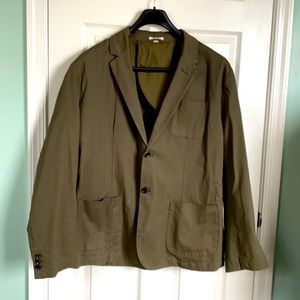 Goodfellow &Co Men fall Blazer olive color.